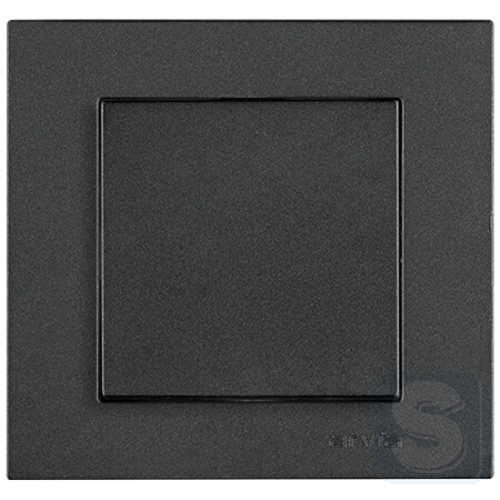 Вимикач одноклавішний Arvia Electric KAREN Димчастий (20 04 2000 200)